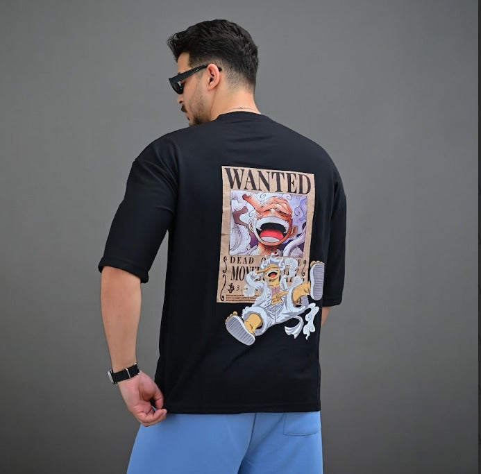 Wanted_Unisex Black Oversized T-Shirt